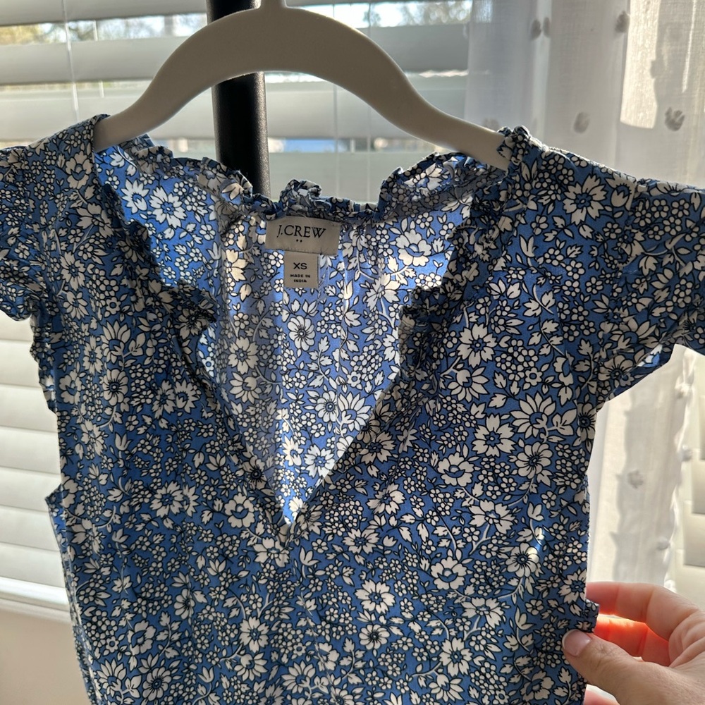 J.Crew Blue Floral Dress